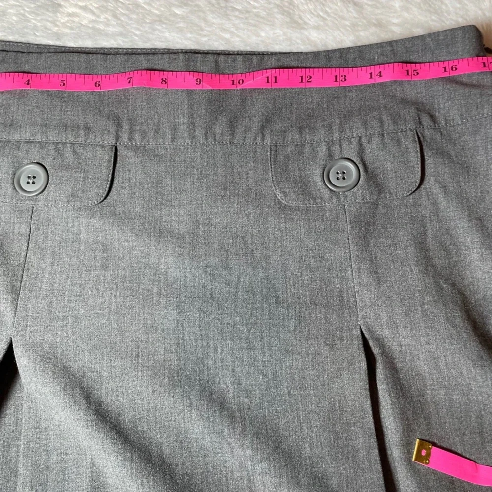 Old Navy Gray Low Waist Essential Stretch Pleated‎ Mini Skirt 10 PreppyY2K